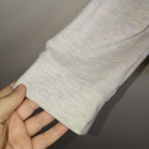 ROOTS ACTIVE Light Grey Athleisure Stretchy Long Sleeves Sweatshirt Size Large - Picture 7 of 14